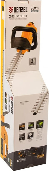 Изображение товара Кусторез аккумуляторный Denzel RBC510-36 / 59410
