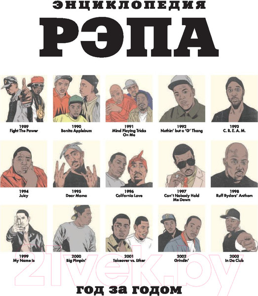 Изображение товара Книга Эксмо Энциклопедия рэпа. Год за годом. Самые важные треки c 1979 года (Серрано Ш.)