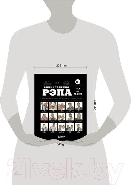 Изображение товара Книга Эксмо Энциклопедия рэпа. Год за годом. Самые важные треки c 1979 года (Серрано Ш.)