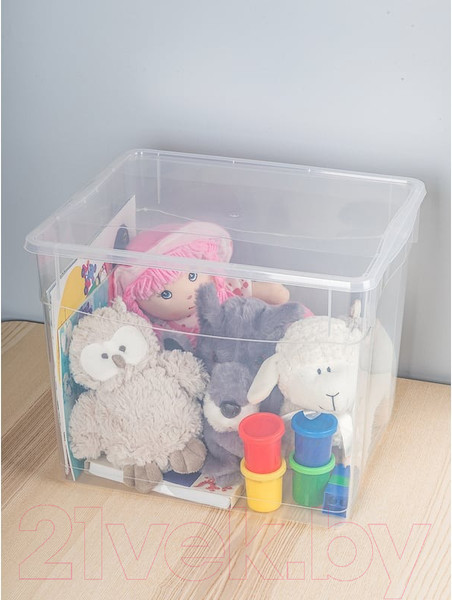 Изображение товара Контейнер для хранения Econova Кристалл / 431281501 (34л, бесцветный)