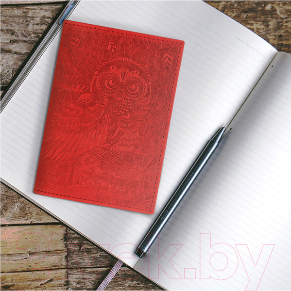 Изображение товара Обложка на паспорт OfficeSpace Сова / 339852 (красный)