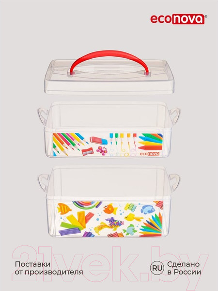 Изображение товара Контейнер для хранения Econova Art box / 43123920151 (бесцветный)