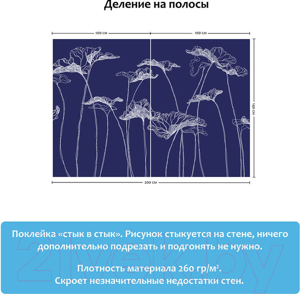 Изображение товара Фотообои листовые Citydecor Perfect Lines 5 (200x140)