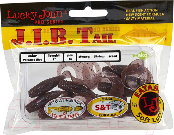 Изображение товара Мягкая приманка Lucky John Pro Series J.I.B. Tail / 140122-S19 (10шт)
