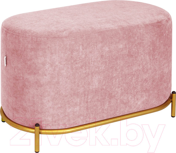 Изображение товара Пуф Sheffilton SHT-B7 (пыльная роза/золото)