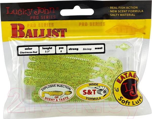 Изображение товара Мягкая приманка Lucky John Pro Series Ballist / 140128-S15 (8шт)