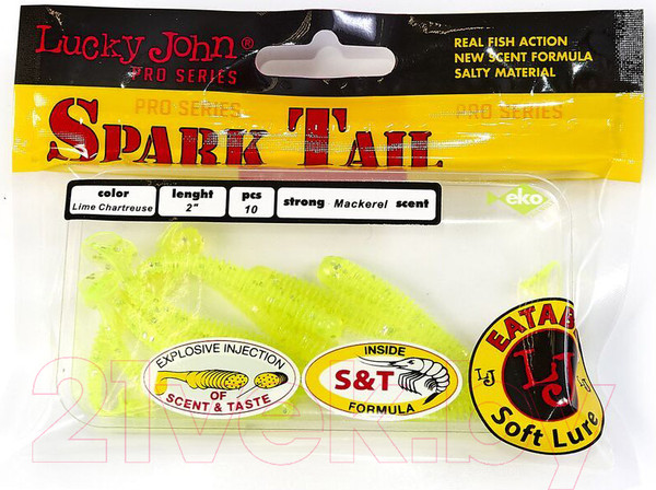 Изображение товара Мягкая приманка Lucky John Pro Series Spark Tail / 140166-071 (10шт)
