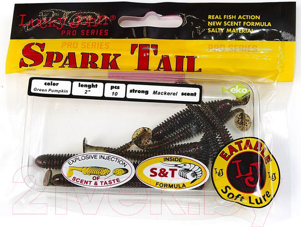 Изображение товара Мягкая приманка Lucky John Pro Series Spark Tail / 140166-PA03 (10шт)