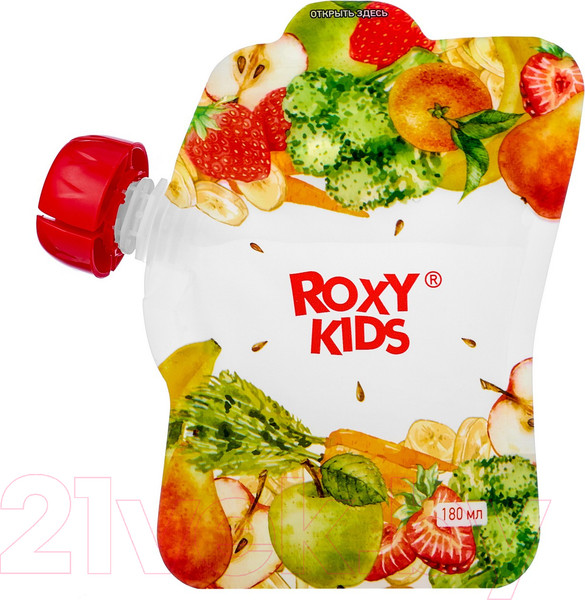 Изображение товара Набор пакетов для детского питания Roxy-Kids Для хранения фруктового пюре / RPCK-002 (5шт)