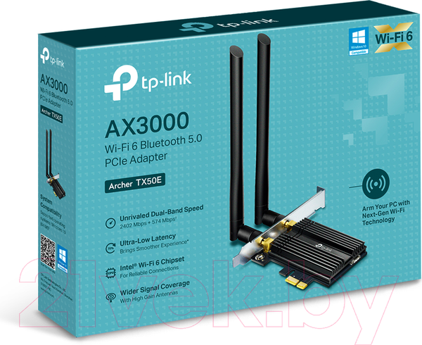 Изображение товара Wi-Fi/Bluetooth-адаптер TP-Link Archer TX50E