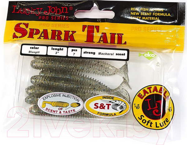 Изображение товара Мягкая приманка Lucky John Pro Series Spark Tail / 140167-S08 (7шт)