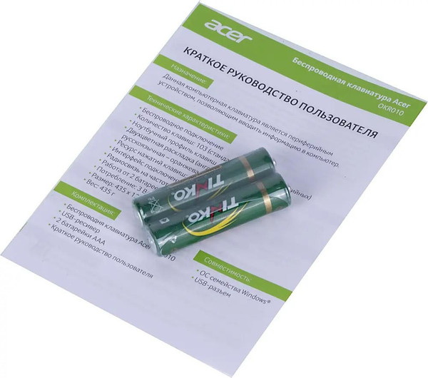 Изображение товара Клавиатура Acer OKR010 / ZL.KBDEE.003