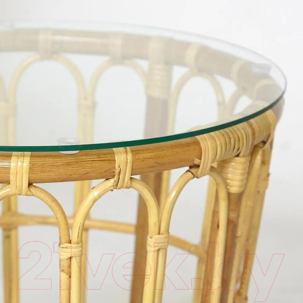 Изображение товара Комплект садовой мебели Tetchair Akira с подушкой (натуральный)