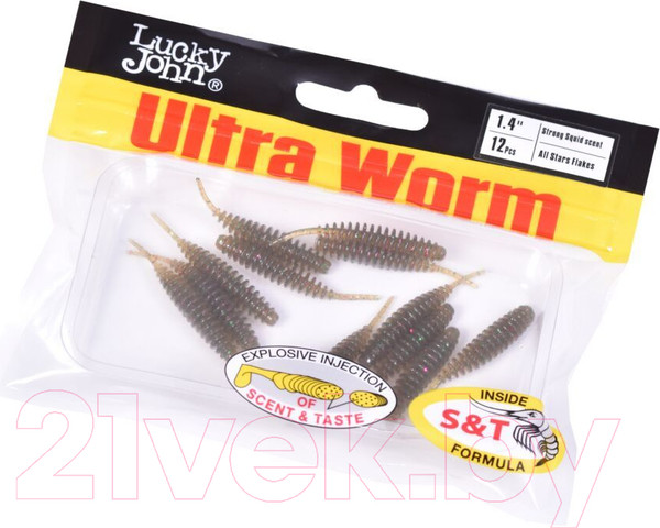 Изображение товара Мягкая приманка Lucky John Pro Series Ultraworm / 140192-S19 (12шт)