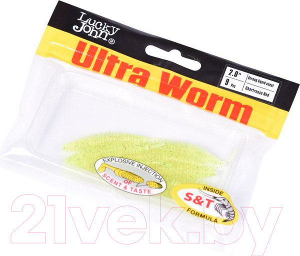 Изображение товара Мягкая приманка Lucky John Pro Series Ultraworm / 140193-S15 (9шт)