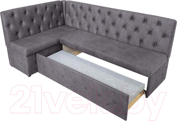 Изображение товара Уголок кухонный мягкий Аквилон Айриш СМ левый (эмилия грей)