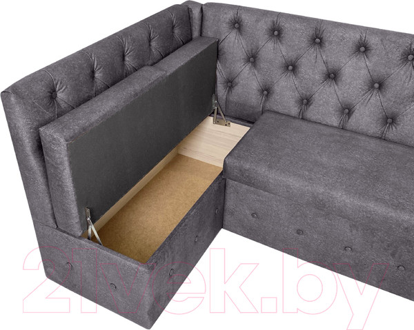 Изображение товара Уголок кухонный мягкий Аквилон Айриш СМ левый (эмилия грей)