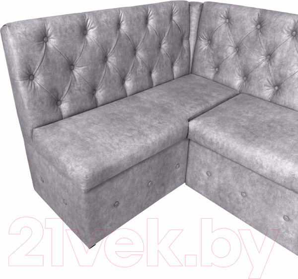 Изображение товара Уголок кухонный мягкий Аквилон Айриш СМ левый (эмилия смок)