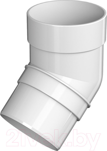 Изображение товара Колено трубы водосточной Технониколь Оптима 135 градусов / 054380 (белый)