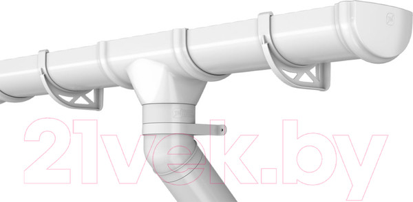 Изображение товара Колено трубы водосточной Технониколь Оптима 135 градусов / 054380 (белый)