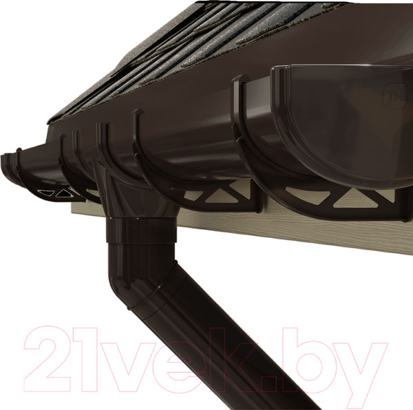 Изображение товара Хомут водосточной трубы Технониколь Оптима 054445 (темно-коричневый)