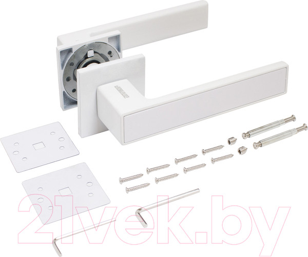 Изображение товара Ручка дверная Аллюр Лана 86110 W/W (белый)