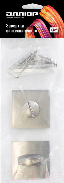 Изображение товара Фиксатор дверной защелки Аллюр АРТ BK-S2 SN (матовый никель)