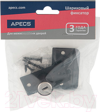 Изображение товара Фиксатор дверной Apecs R-0001-BLM