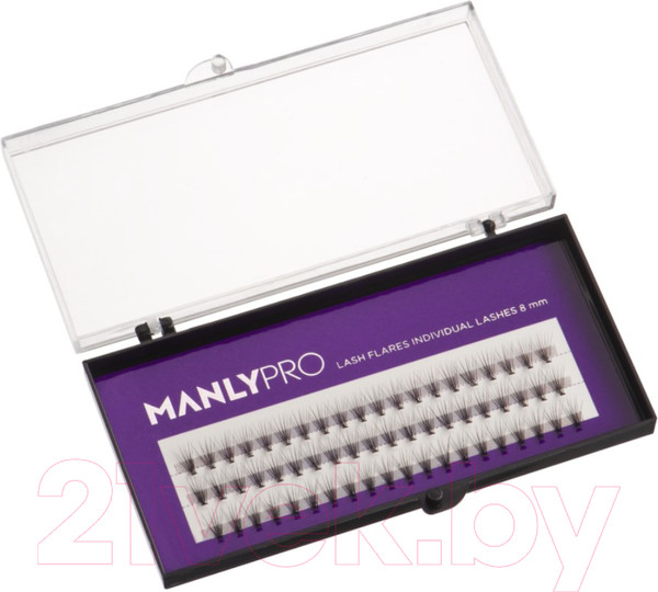 Изображение товара Накладные ресницы пучковые Manly PRO Шелк 8мм / РП03