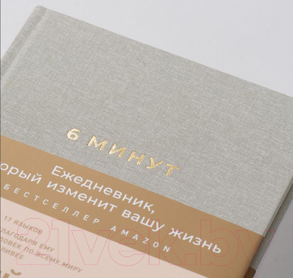 Изображение товара Мотивационный ежедневник Альпина 6 минут. Ежедневник, который изменит вашу жизнь. Лен (Спенст Д.)