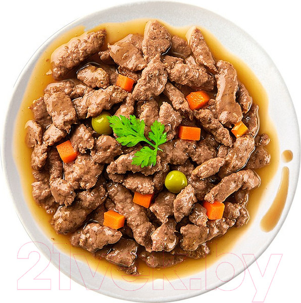 Изображение товара Влажный корм для кошек Sheba Nature's Collection для взрослых кошек с индейкой и морковью (75г)