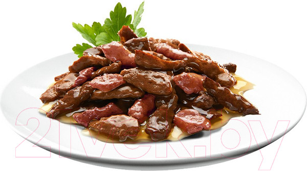 Изображение товара Влажный корм для кошек Sheba Ломтики в соусе. Говядина и кролик (75г)