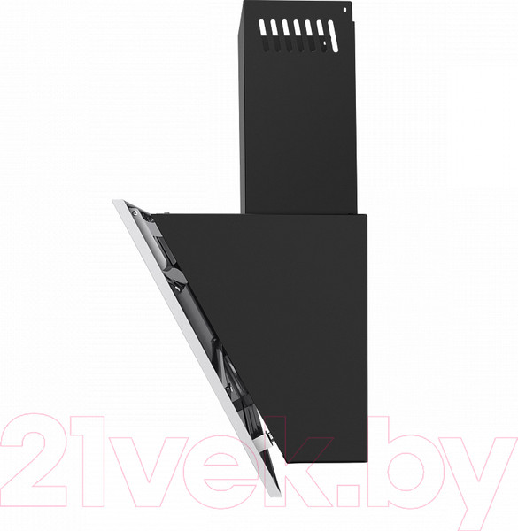 Изображение товара Вытяжка наклонная Maunfeld Bridge 60 (нержавеющая сталь/черное стекло)