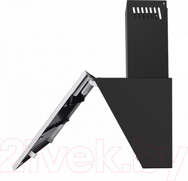 Изображение товара Вытяжка наклонная Maunfeld Bridge 60 (нержавеющая сталь/черное стекло)