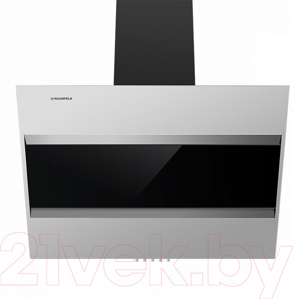 Изображение товара Вытяжка наклонная Maunfeld Bridge 60 (нержавеющая сталь/черное стекло)