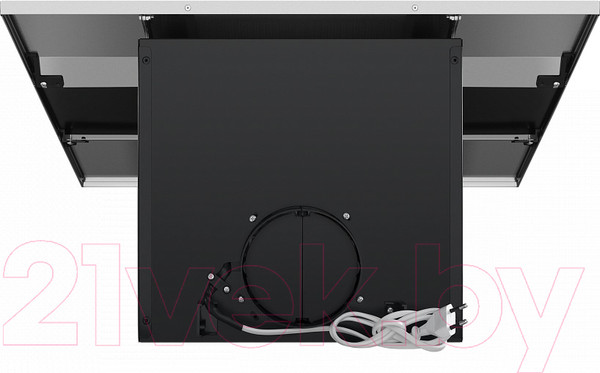 Изображение товара Вытяжка наклонная Maunfeld Bridge 60 (нержавеющая сталь/черное стекло)