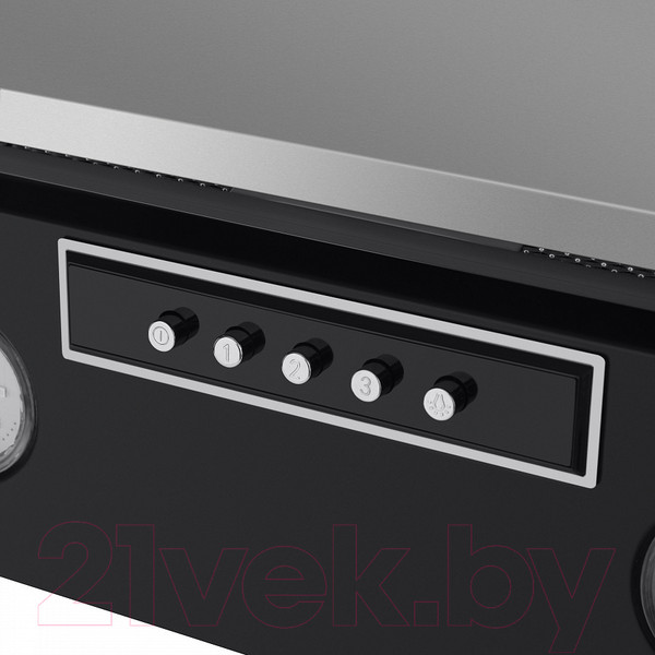 Изображение товара Вытяжка наклонная Maunfeld Bridge 60 (нержавеющая сталь/черное стекло)