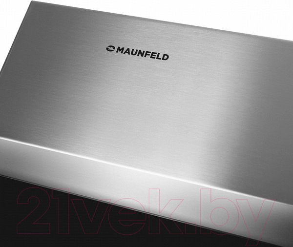 Изображение товара Вытяжка наклонная Maunfeld Bridge 60 (нержавеющая сталь/черное стекло)