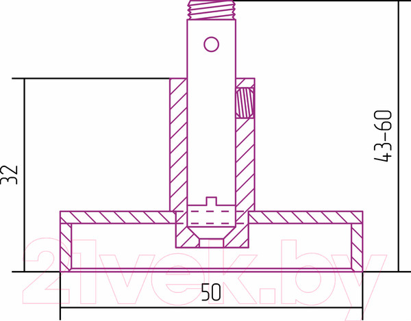 Изображение товара Держатель для полотенцесушителя Сунержа TUBE 00-1500-0000
