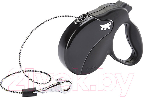 Изображение товара Поводок-рулетка Ferplast Amigo Mini / 75700017 (шнур, черный)