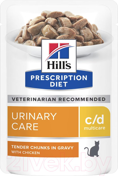 Изображение товара Влажный корм для кошек Hill's Prescription Diet c/d Multicare Feline with Chicken (85г)