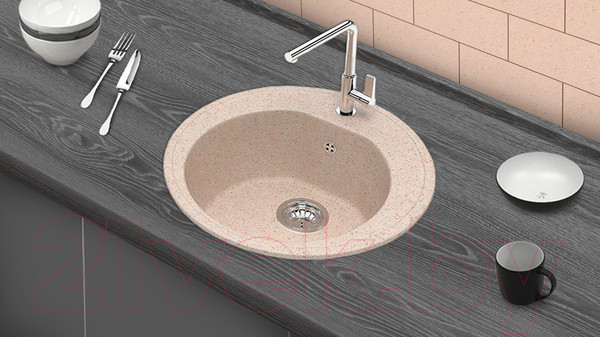 Изображение товара Мойка кухонная Berge BR-5200 (бежевый)