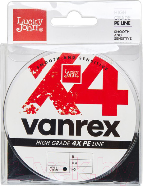 Изображение товара Леска плетеная Lucky John Vanrex x4 Braid Moss Green 125/040 / LJ4114-040