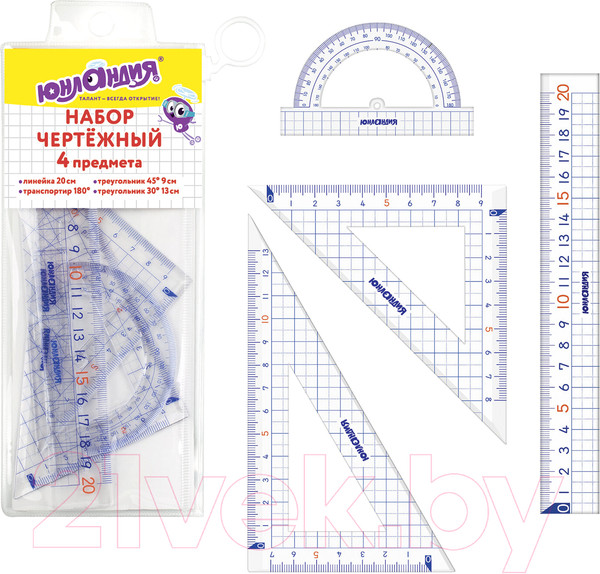 Изображение товара Набор для черчения Юнландия Школьный / 210737