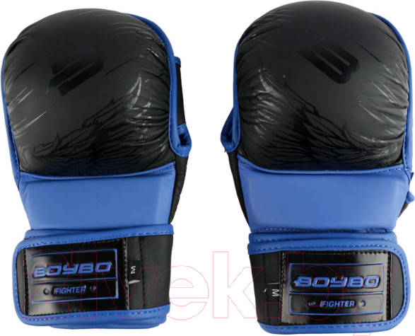 Изображение товара Перчатки для единоборств BoyBo Wings (M, черный/синий)