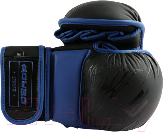 Изображение товара Перчатки для единоборств BoyBo Wings (M, черный/синий)
