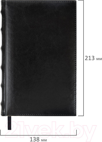 Изображение товара Ежедневник Brauberg Flame / 113426 (черный/золотой срез)