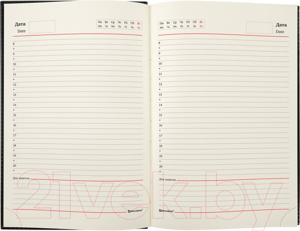 Изображение товара Ежедневник Brauberg Flame / 113426 (черный/золотой срез)