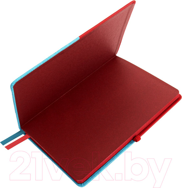 Изображение товара Записная книжка Brauberg Duo / 113431 (красный/бирюзовый)