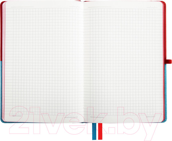 Изображение товара Записная книжка Brauberg Duo / 113431 (красный/бирюзовый)